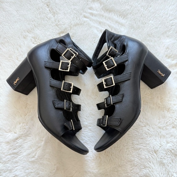 Yves Saint Laurent women heels gladiator sandals size 37 EU - Picture 1 of 7